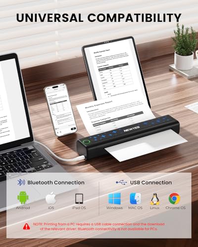 NEWYES Portable Thermal Printer Inkless Printer Wireless Connectivity Business Travel Home Education Use - Image 5