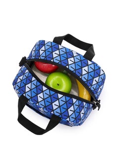 BLACKSTONE School Lunch Bag Luxury Design for Kids, Multipurpose School Lunch Bag for Boys Girls Teens MNL52 Blue  - Image 4