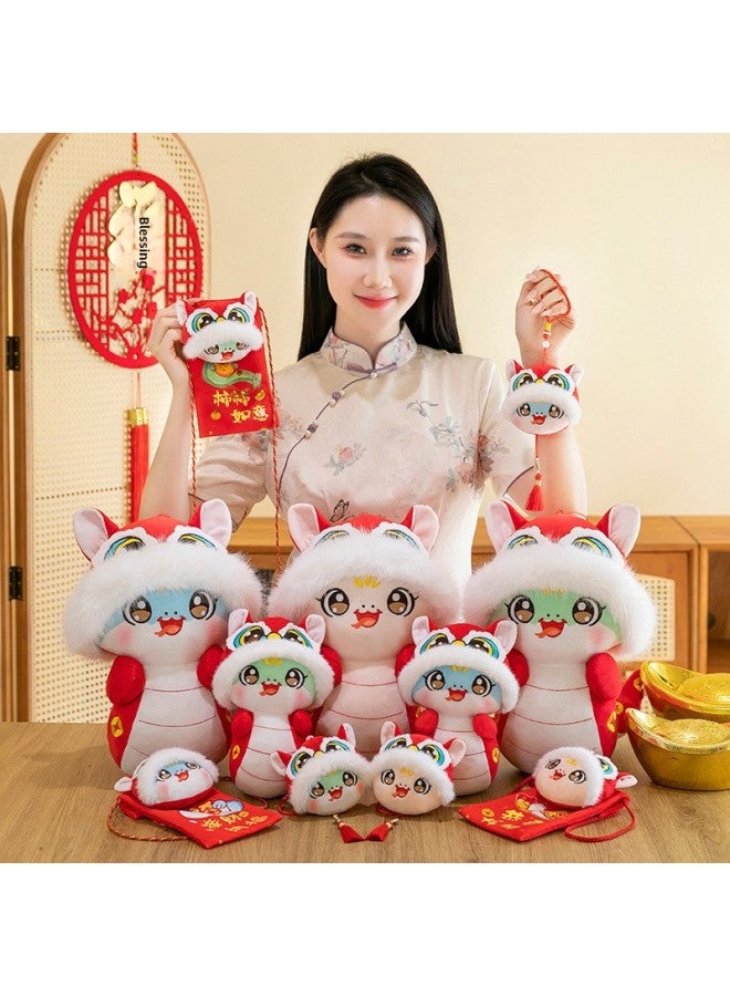 2025 Year Of The Snake Mascot Doll Zodiac Snake Plush Toy Year Red Envelope Cute Treasure Snake Pendant Activity Gift-Color:Mengbao Snake [wallet]-Height:Large Quantity Preferential  - Image 3