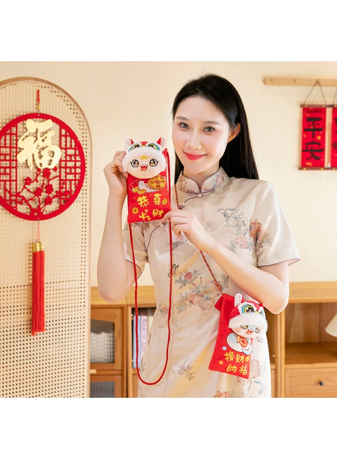 2025 Year Of The Snake Mascot Doll Zodiac Snake Plush Toy Year Red Envelope Cute Treasure Snake Pendant Activity Gift-Color:Mengbao Snake [wallet]-Height:Large Quantity Preferential  - Image 5
