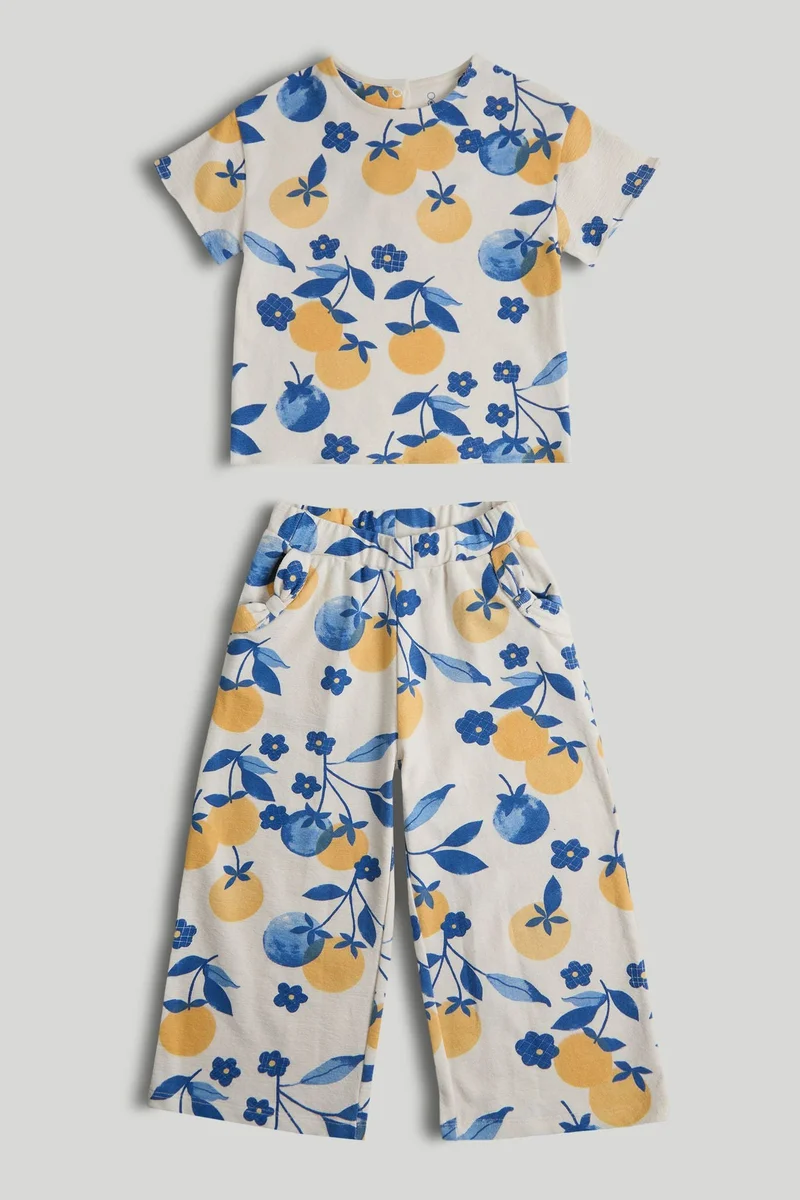 مذركير طقم بنطلون وبلوزة برتقالي