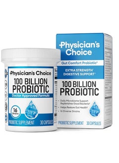 Physician's CHOICE 100 Billion Advanced Probiotic Probiotics for Women & Men 30 Caps 