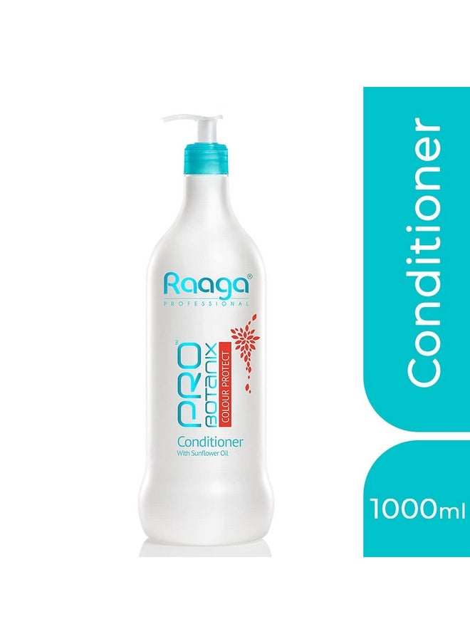 RAAGA PROFESSIONAL - Pro Botanix Color Protect Conditioner With Sunflower Oil, Blue, 1000 Ml - 1 Count - Image 1