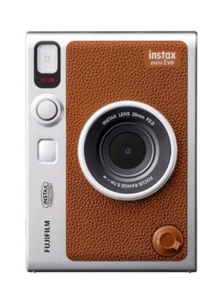 كاميرا فورية هجينة Instax Mini EVO – بني (USB-C) | طباعة فورية مع معاينة رقمية، أوضاع إبداعية ومرآة سيلفي مدمجة مع عبوة من 10 أفلام - view 3