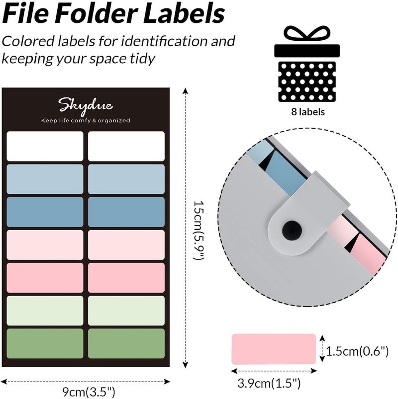 Skydue Accordion File Organizer, 8 Pockets Expanding File Folders, Portable Document Paper Organizer, Home College School Office Supplies, Letter Size Gray - Image 4