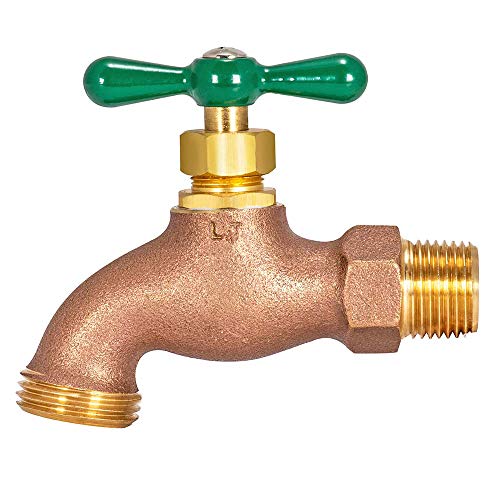 Eastman Heavy Pattern Hose Bibb, 1/2 in MIP x 1/2 in MHT, Outdoor Brass Faucet for Irrigation, 48628 - Image 4