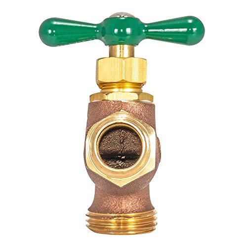 Eastman Heavy Pattern Hose Bibb, 1/2 in MIP x 1/2 in MHT, Outdoor Brass Faucet for Irrigation, 48628 - Image 3