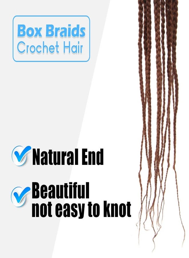 BOHOBABE Box Braids Crochet Hair 10 Inch 8 Packs Prelooped, Short Ombre Crochet Box Braiding Hair (T30) - Image 5