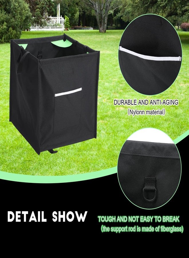 Arrowbash Throw Line Cube Bag - Easy Folding Arborist Throw Line Storage Portable Climbing Rope Organizer Box for Tree Work Outdoor Rope Accessories, Black - Image 4