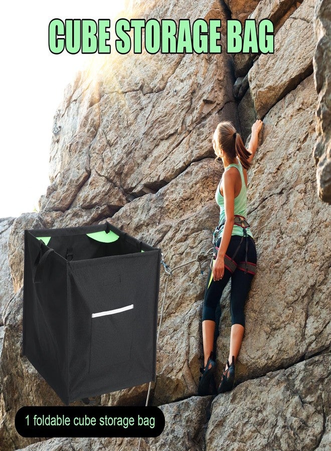 Arrowbash Throw Line Cube Bag - Easy Folding Arborist Throw Line Storage Portable Climbing Rope Organizer Box for Tree Work Outdoor Rope Accessories, Black - Image 5