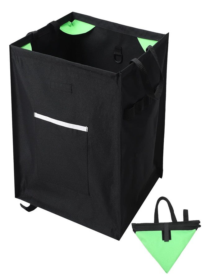Arrowbash Throw Line Cube Bag - Easy Folding Arborist Throw Line Storage Portable Climbing Rope Organizer Box for Tree Work Outdoor Rope Accessories, Black - Image 1