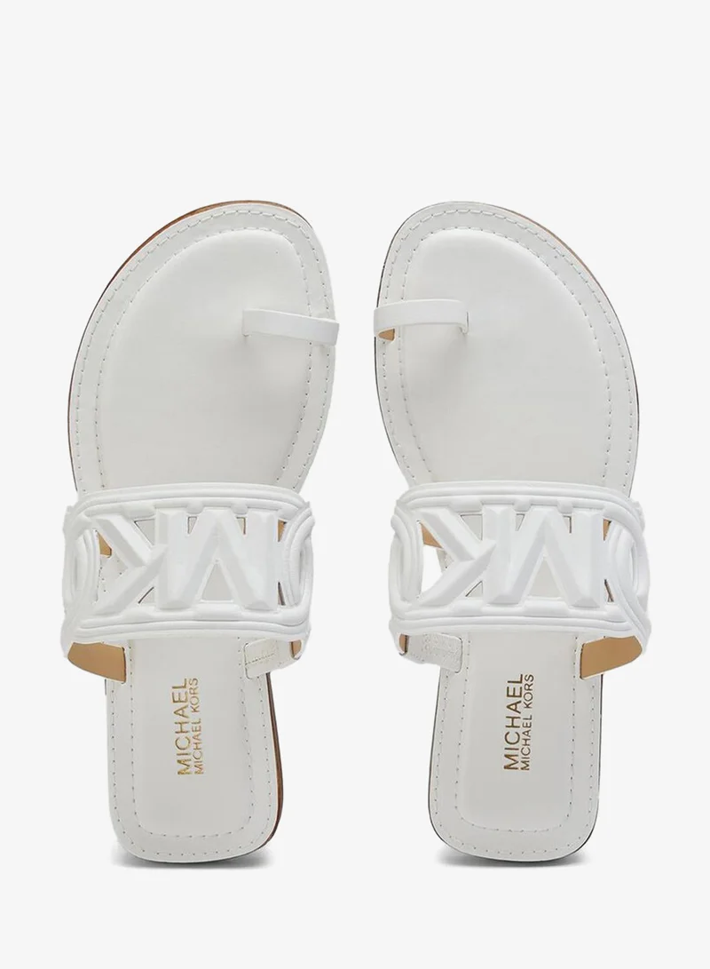 مايكل كورس صندل ألما جلدي مسطح