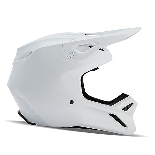 Fox Racing Unisex V1 Motocross Dirt Bike Helmet, Matte White, X-Small - Image 1