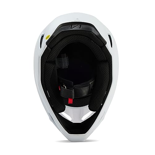 Fox Racing Unisex V1 Motocross Dirt Bike Helmet, Matte White, X-Small - Image 5