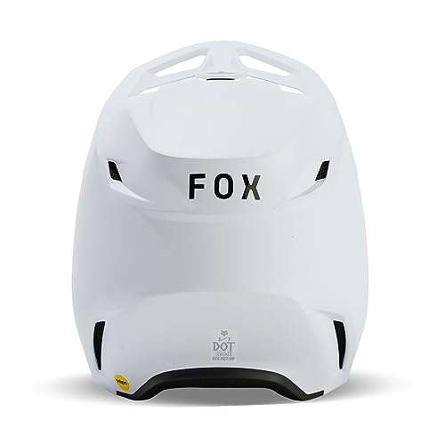 Fox Racing Unisex V1 Motocross Dirt Bike Helmet, Matte White, X-Small - Image 3