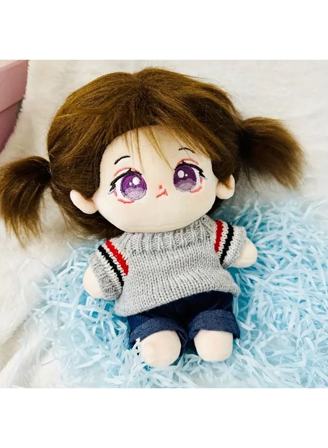 3pcs Sweater And 2 Pants Set For 7.87 Inch Cute Doll Plush - Image 5