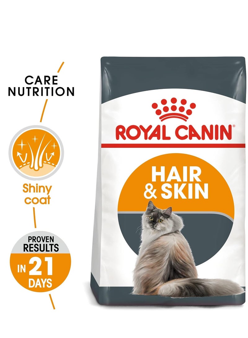 ROYAL CANIN Feline Care Nutrition Hair And Skin 4 kg And Gravy Food 12 x 85G Combo Pack - Image 2