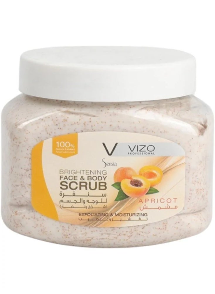 مقشر الوجه والجسم بالمشمش من فيزو - 500 مل