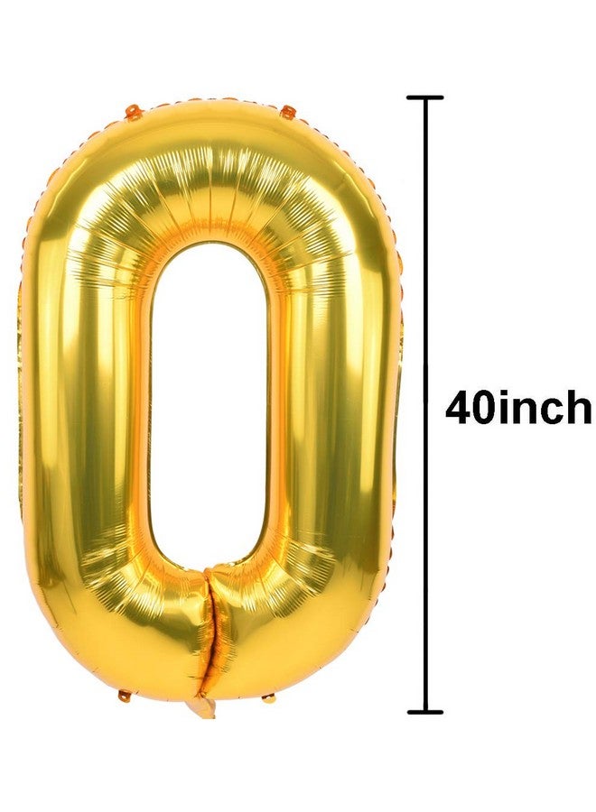 TONIFUL 40 Inch Gold Large Numbers Balloon 0-9 Birthday Party Decorations,Foil Mylar Big Number Balloon Digital 2 For Birthday Party,Wedding, Bridal Shower Engagement Photo Shoot, Anniversary - Image 2