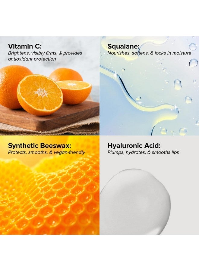 درمتلجي بلسم DRMTLGY C: بلسم علاجي للشفاه بمضادات الأكسدة وزيت للشفاه مع فيتامين C فائق الفاعلية، مؤهل من قِبل هيئة الخدمات الصحية، مصل حمض الهيالورونيك لترطيب عميق، ينعم خطوط الشفاه والتجاعيد، ويملأ الشفاه الجافة والمتشققة. - Image 2