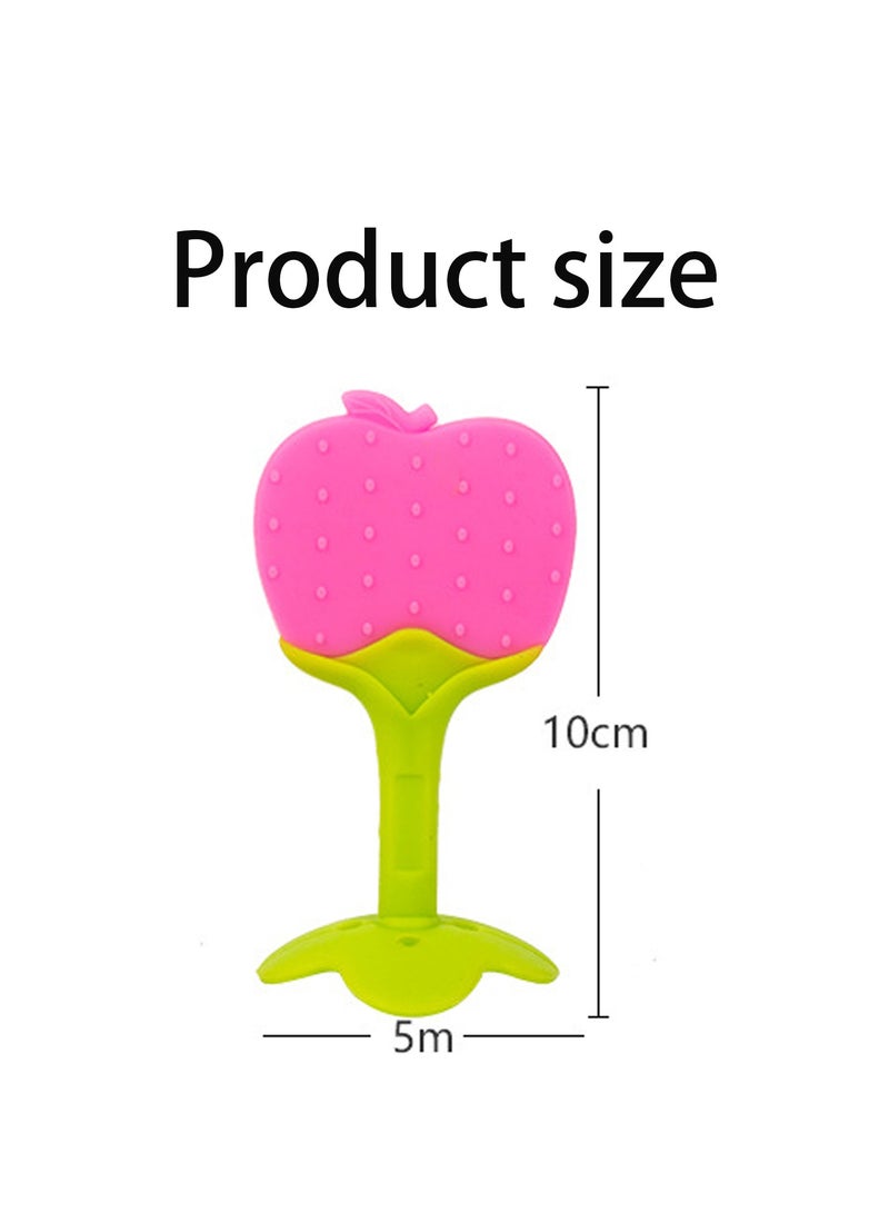 SUNSAR 5Pack Silicone Baby Teether Toys, Chew Straws Toy, Teething Gel,Easy to Clean - Image 2