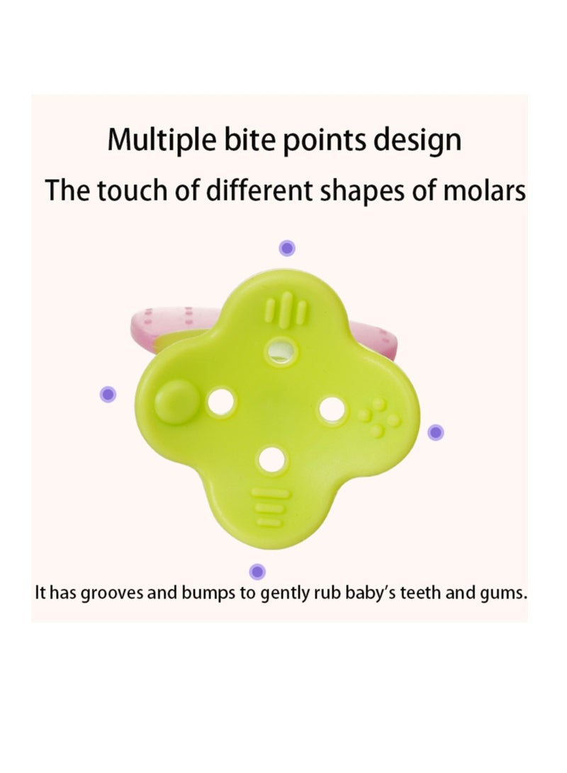 SUNSAR 5Pack Silicone Baby Teether Toys, Chew Straws Toy, Teething Gel,Easy to Clean - Image 5