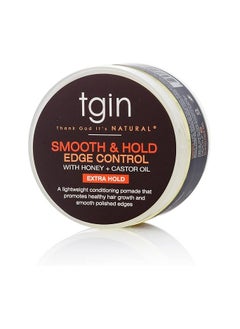 Tgin Smooth And Hold Edge Control Infused With Nettle Leaf And Castor Oil For Natural Hair - Dry Hair - Curly Hair, 4 Oz  - Image 1