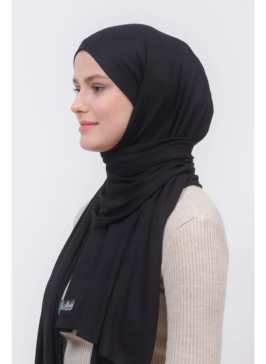 Altobeh Hijab Combed Cotton Shawl Plain-Black