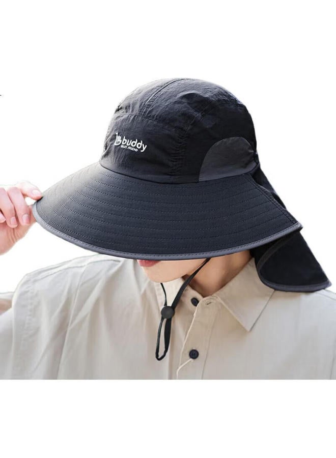 Grgn Men'S Sun Hat Fishing Hat Mountaineering Hat Sun Hat Outdoor Uv Protection Wide Brim Hat - Image 2