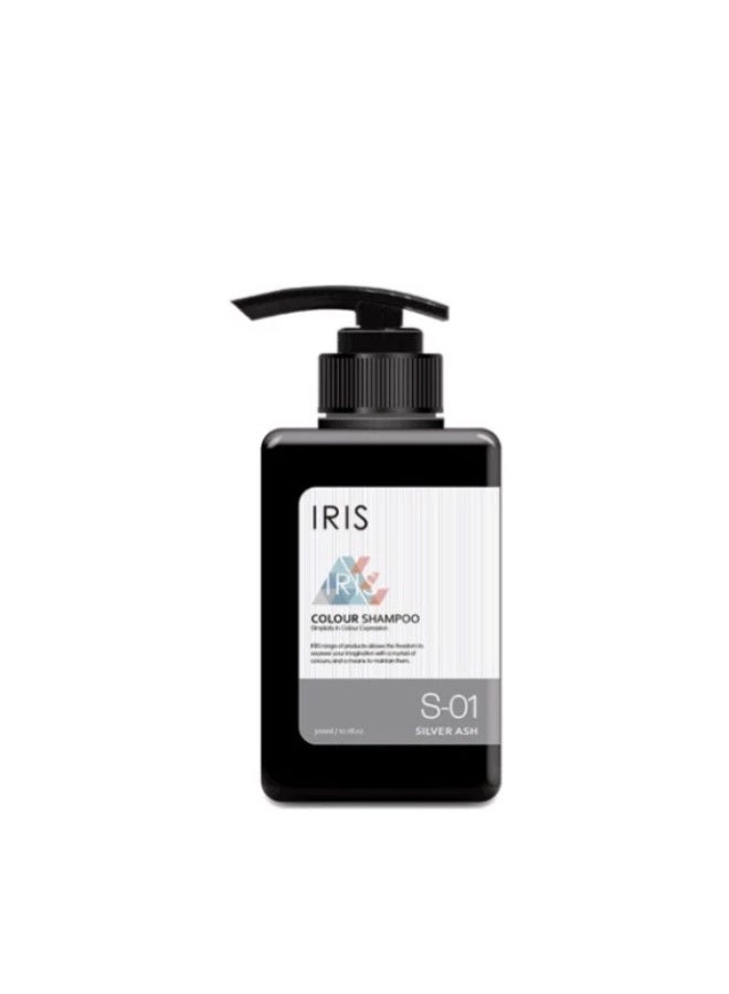 IRIS Shampoo Silver Ash Colour Shampoo for Hair Colour Care and Refreshing Silver Ash Hair Tone