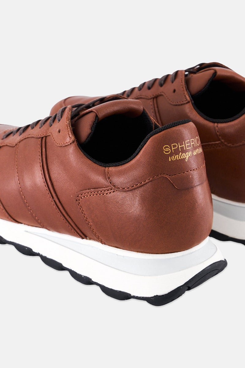 GEOX Men U Spherica Vseries B Lace Up Sneakers, Brown  - Image 2