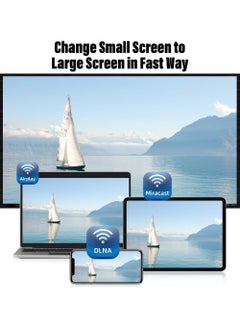 Rock Pow HDTV Wireless Display Adapter WiFi 1080P Mobile Screen Mirroring Receiver Dongle to TV/Projector Receiver Support Android Mac iOS Windows  - Image 5