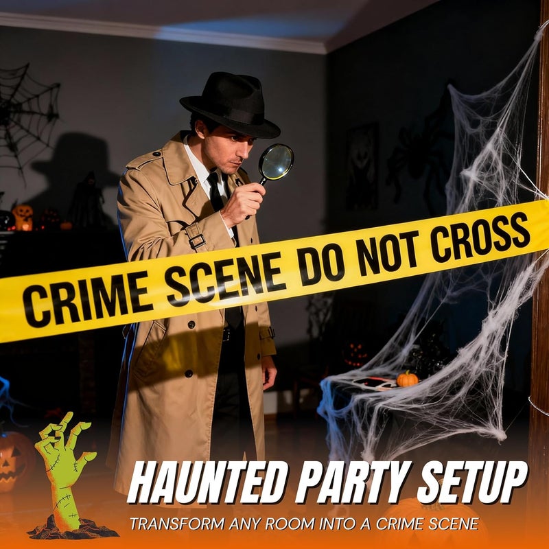 TAPIX Crime Scene Do Not Cross Tape 3 X 100 • Bright Yellow with a Bold Black Print • 3 in. Wide for Maximum Readability • Tear Resistant - Image 2