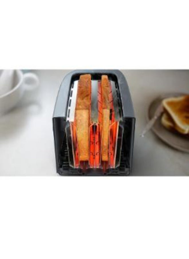 فيليبس Philips 1000 Series Toaster , 2 Slices, 650 Watt, Black - HD2510/91 650 W HD2510/91 black - Image 2
