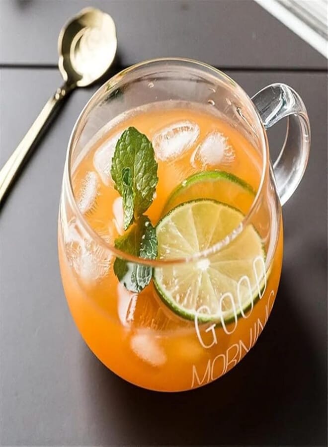 Spaceshoop Good Morning Pyrex Imported Cappuccino Cup 400ml Glass