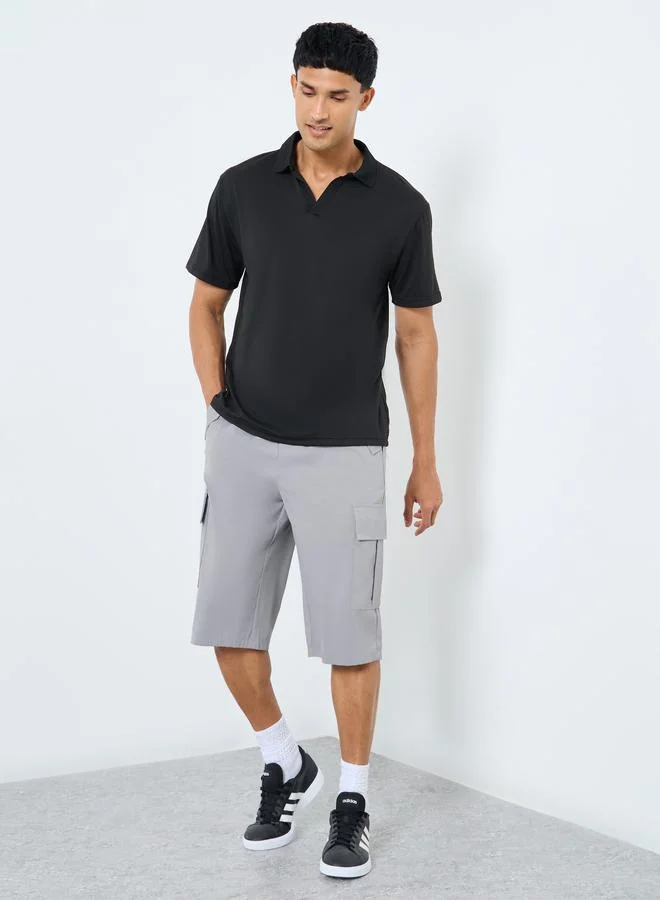 ستايلي Styli Men Regular Fit Cargo Shorts