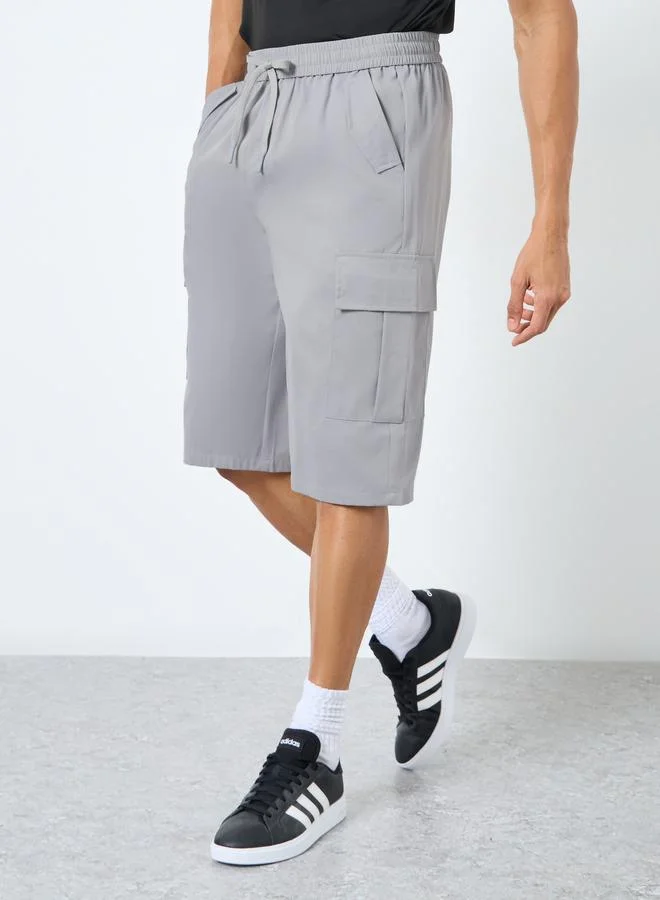 ستايلي Styli Men Regular Fit Cargo Shorts