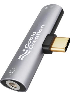 USB C to 3.5mm Headphone and Charger Adapter, 2 in 1 Type-C to 3.5mm Audio Hi-Res with PD Fast Charge, USB C to Aux with Charging Dongle for iPhone 16 15 Pro Max, Galaxy 24+, Pixel, iPad