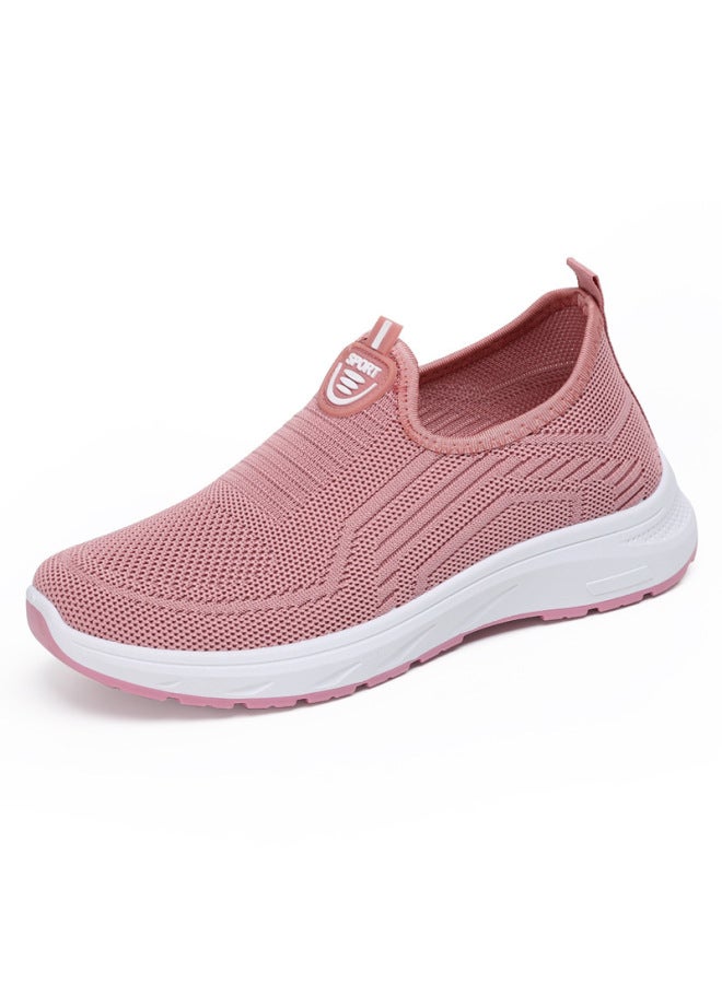 Processed Customized Shoes New Export Women's Shoes Comfortable Fly-knit Mother's Shoes One-leg Comfortable Women's Shoes