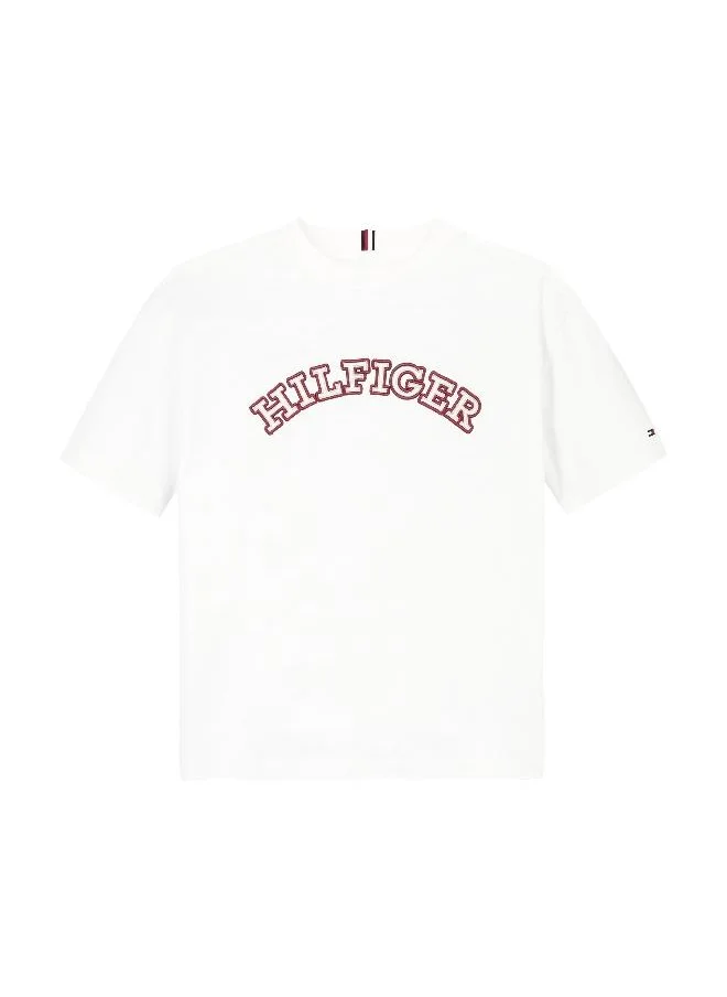 تومي هيلفيغر Kids Logo Crew Neck T-Shirt