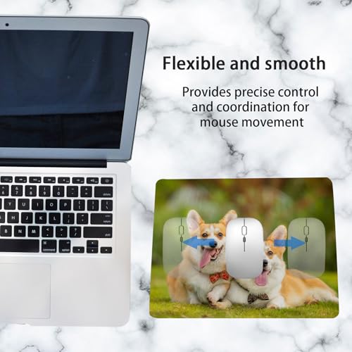 OKBA 40 PCS White Mouse Pad 3mm Thick for Heat Press Printing,Bulk Mousepad Blanks for Heat Transfer Crafts 22x18x0.3CM - Image 5