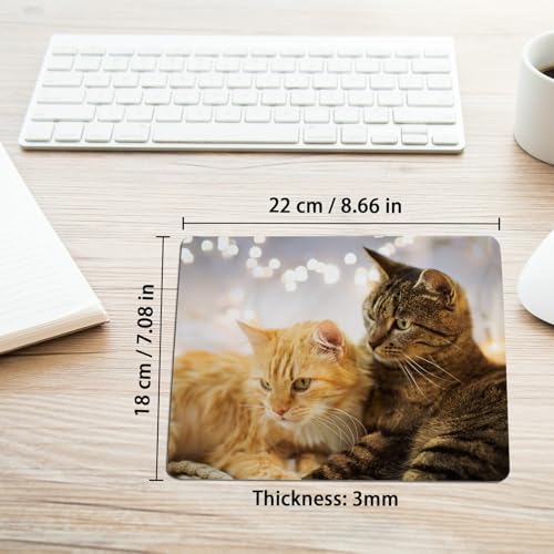 OKBA 40 PCS White Mouse Pad 3mm Thick for Heat Press Printing,Bulk Mousepad Blanks for Heat Transfer Crafts 22x18x0.3CM - Image 2