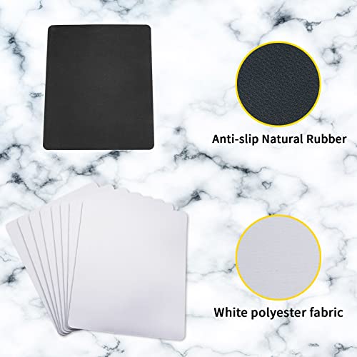 OKBA 40 PCS White Mouse Pad 3mm Thick for Heat Press Printing,Bulk Mousepad Blanks for Heat Transfer Crafts 22x18x0.3CM - Image 3