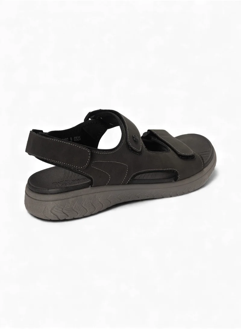 Bata black Outdoor Adjustable Strap Sandals for Men | Best Price UAE