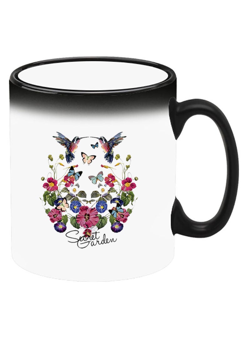 Theodor Color Changing Heat Sensitive Ceramic Mug, Image Revealed When HOT Liquid is Added! Secret Garden - Image 2