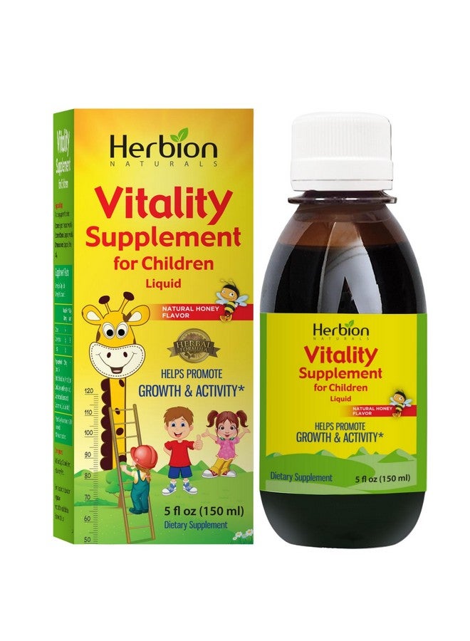 HERBION Naturals Vitality Supplement for Children, Promotes Growth and Appetite, Relieves Fatigue, Improves Mental & Physical Performance, for Kids 1 Year & Above, 5 Fl Oz (Pack of 1) - Image 1