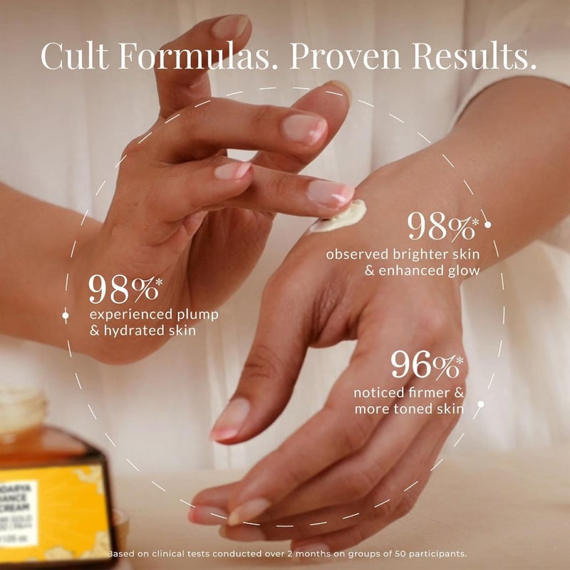 Forest Essentials Soundarya Radiance Day Cream with 24K Gold  SPF 30  Hyaluronic Acid Vitamin C  Bakuchiol  Anti Ageing Face Moisturiser for Glowing Skin  For Normal Dry  Combination Skin - Image 3