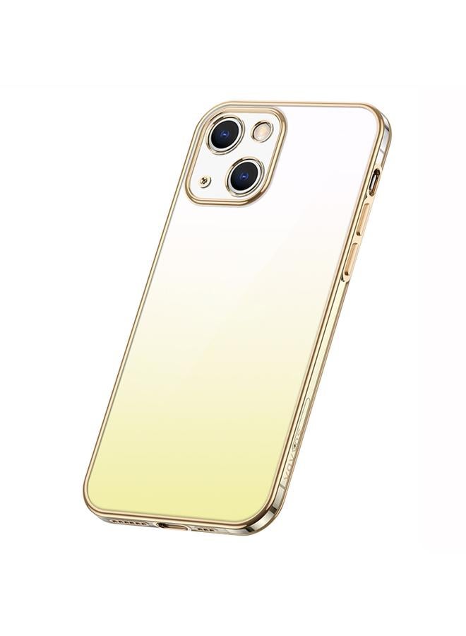 The Bros Case For iPhone 14 Plus Iridescence Series Plating Transparent Gradient Phone Case