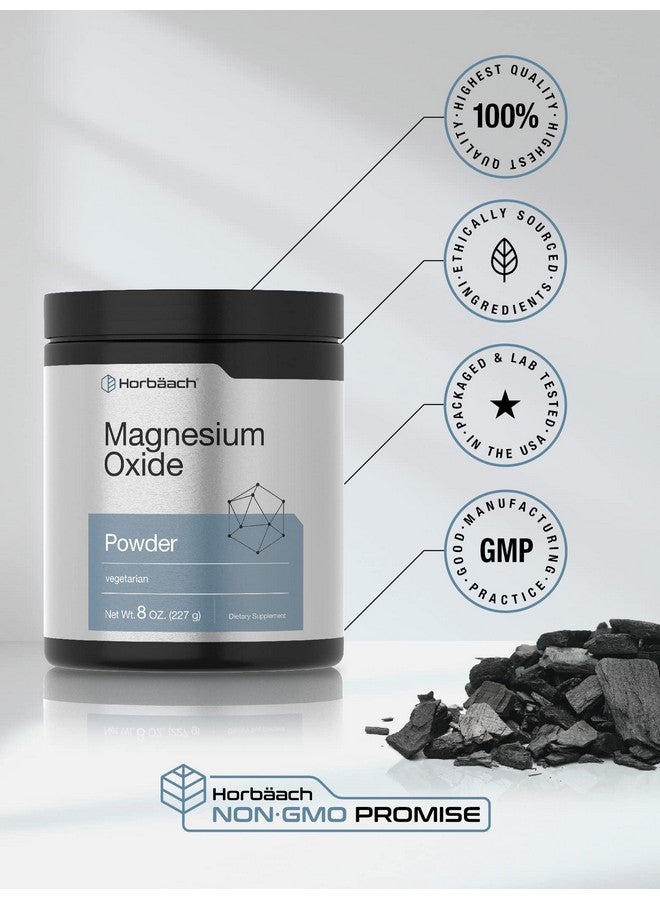 Horbäach Magnesium Oxide Powder | 400mg | 8 Ounces (227 g) | Vegetarian, Non-GMO, and Gluten Free Supplement - Image 5