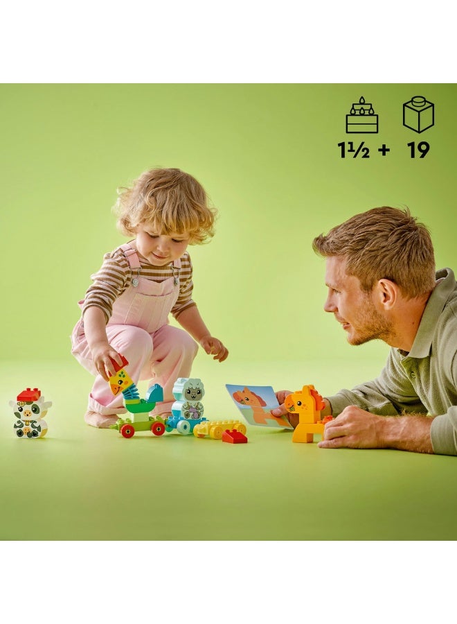 LEGO DUPLO My First Animal Train Toddler Learning Toys 10412 (Age 1½+, 19 Pieces) - Image 3